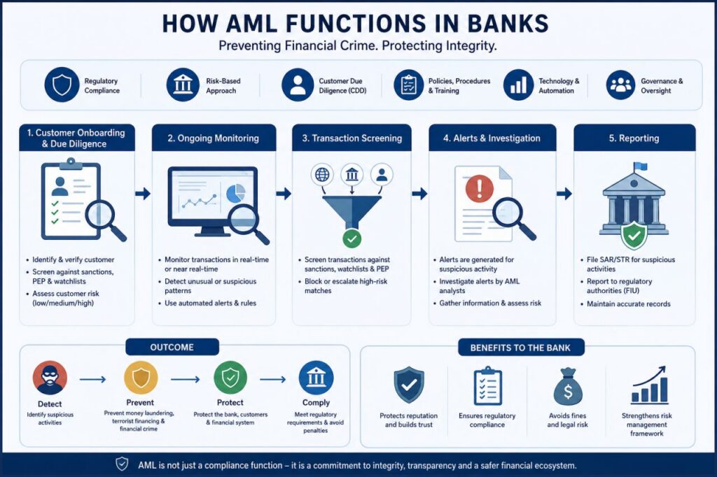 How AML Functions in Banks
